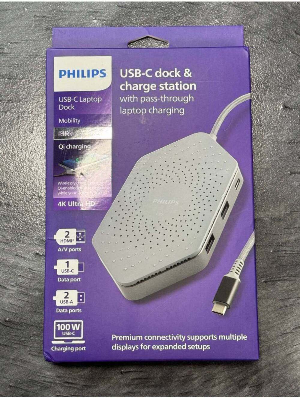 Philips USB-C Dock & Charge Station-NEW ELITE 3 PORTS